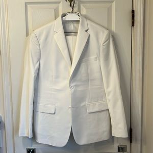 White suit, blazer and pants